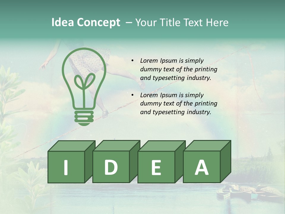 Moisture Cloudscape Clear PowerPoint Template