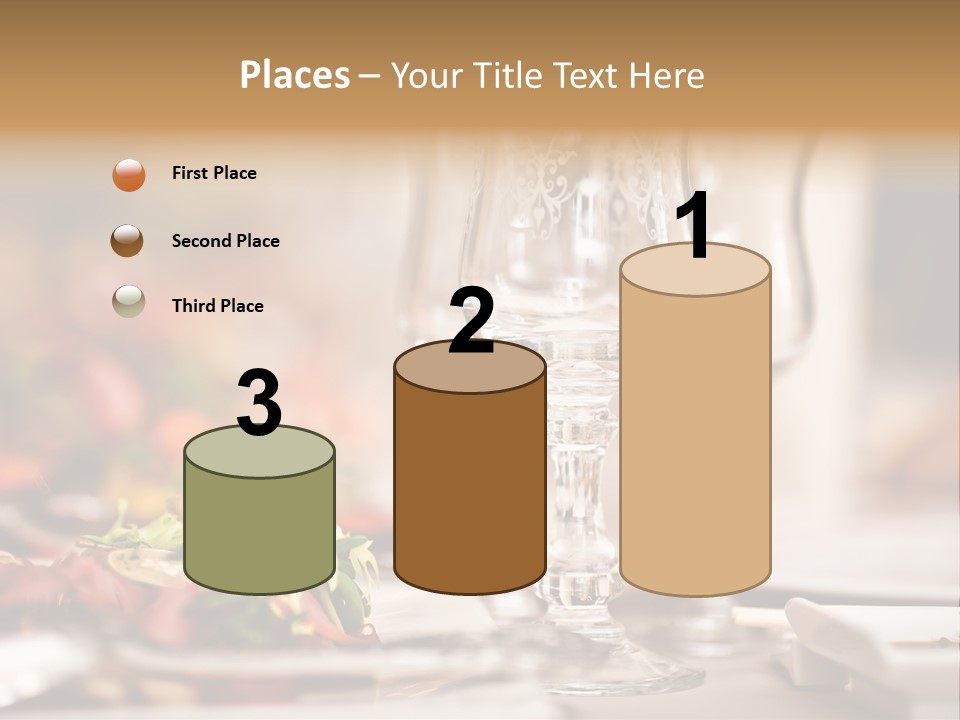 Tablecloth Bright Table PowerPoint Template