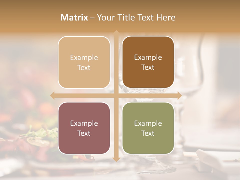 Tablecloth Bright Table PowerPoint Template