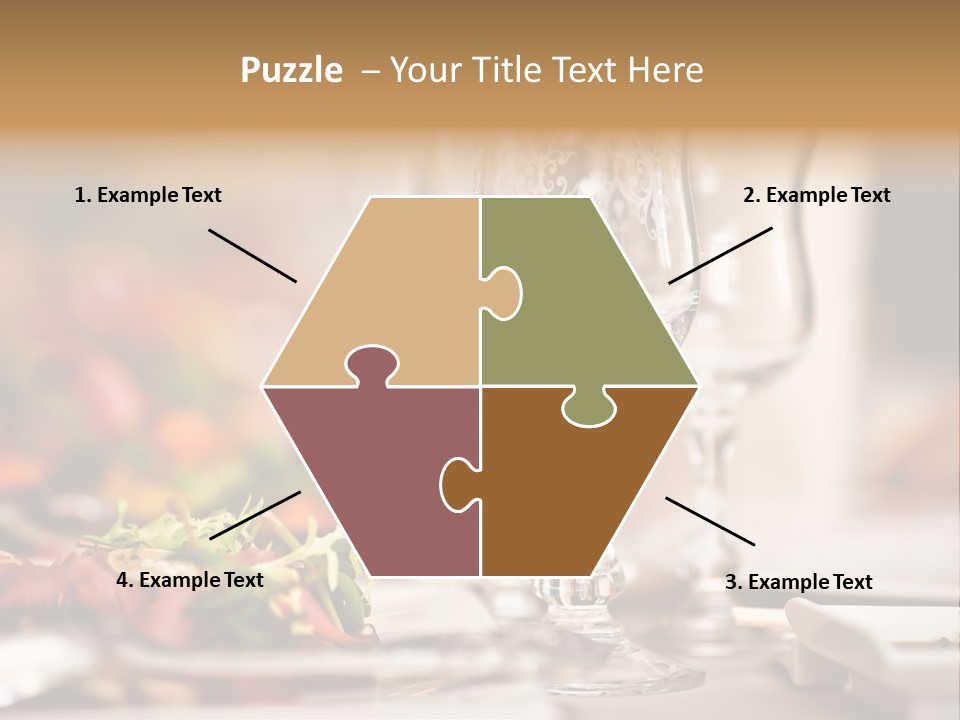 Tablecloth Bright Table PowerPoint Template