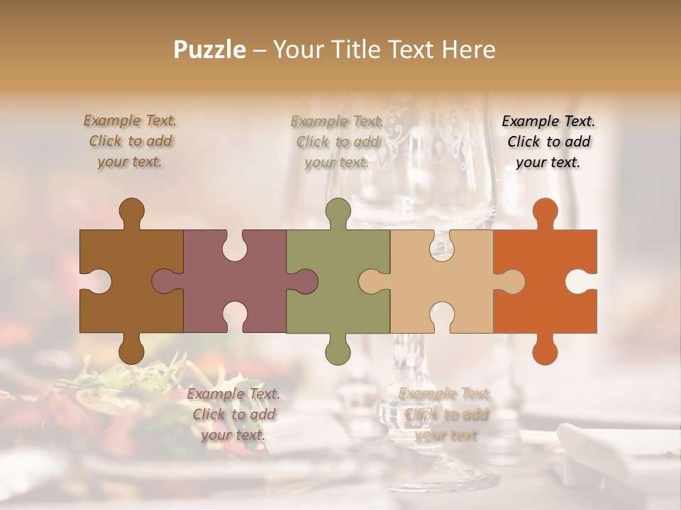 Tablecloth Bright Table PowerPoint Template