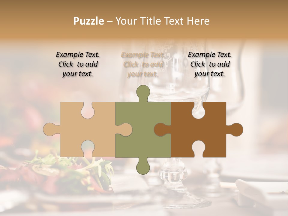 Tablecloth Bright Table PowerPoint Template