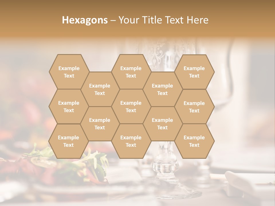 Tablecloth Bright Table PowerPoint Template