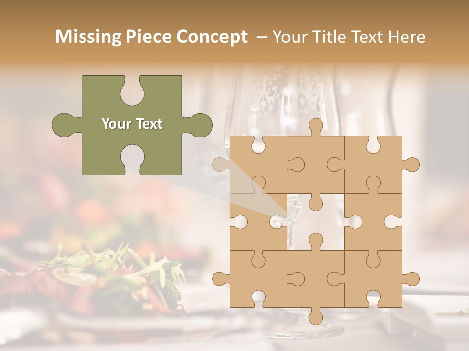 Tablecloth Bright Table PowerPoint Template