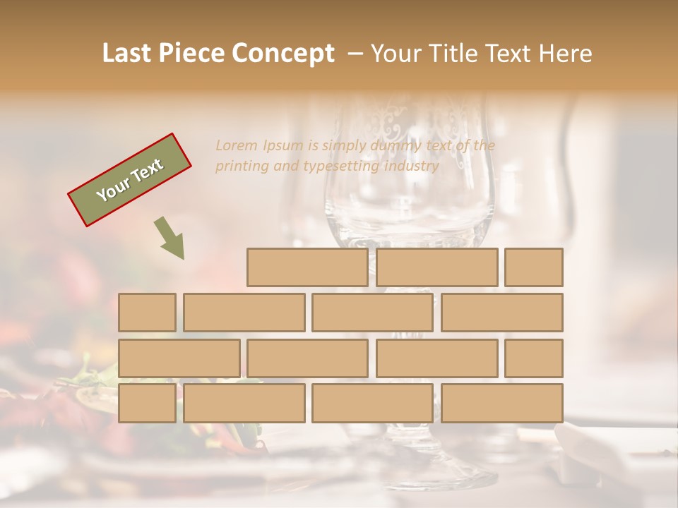 Tablecloth Bright Table PowerPoint Template