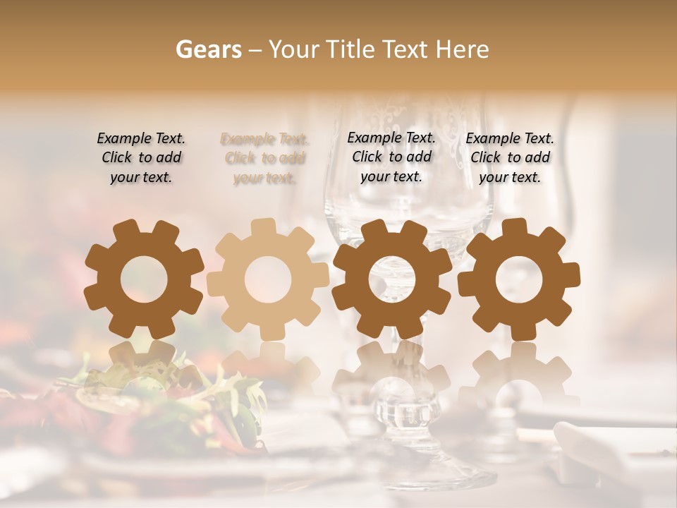 Tablecloth Bright Table PowerPoint Template