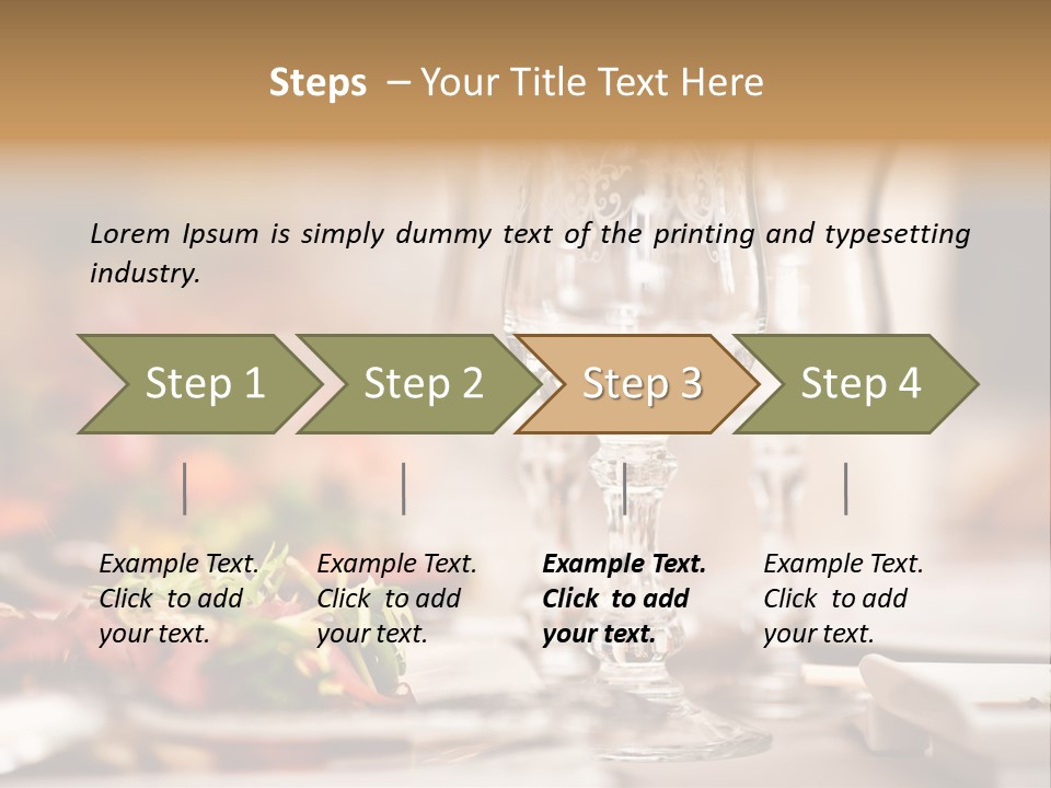 Tablecloth Bright Table PowerPoint Template
