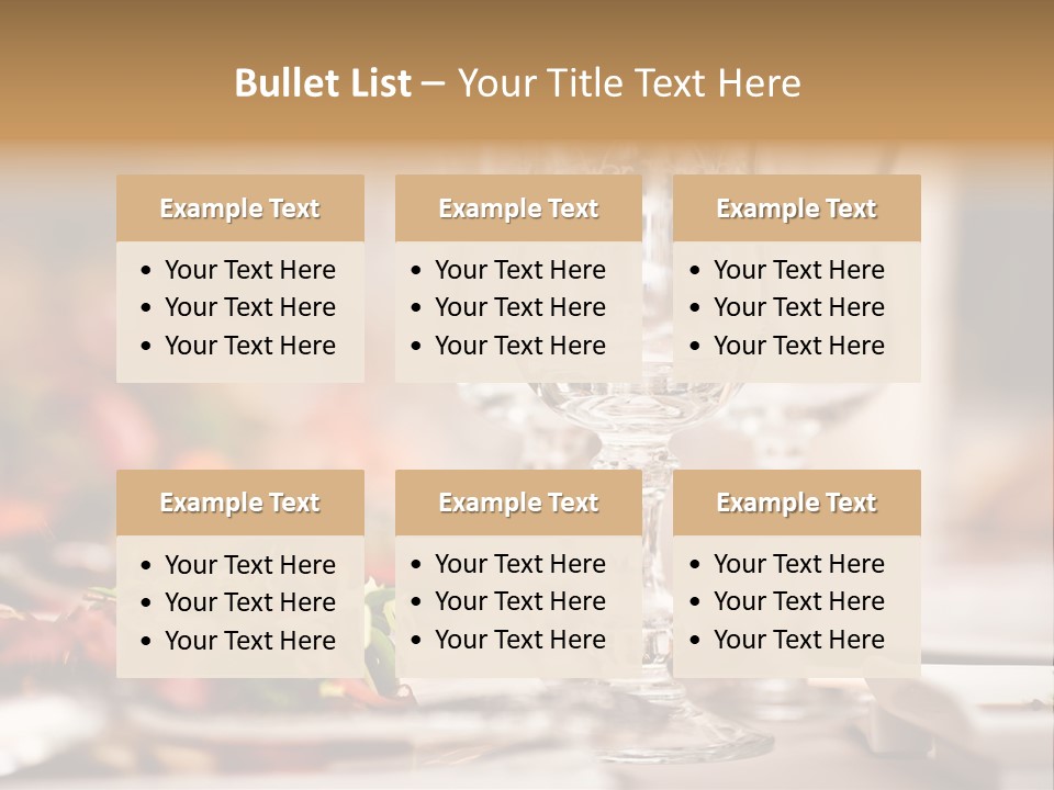 Tablecloth Bright Table PowerPoint Template