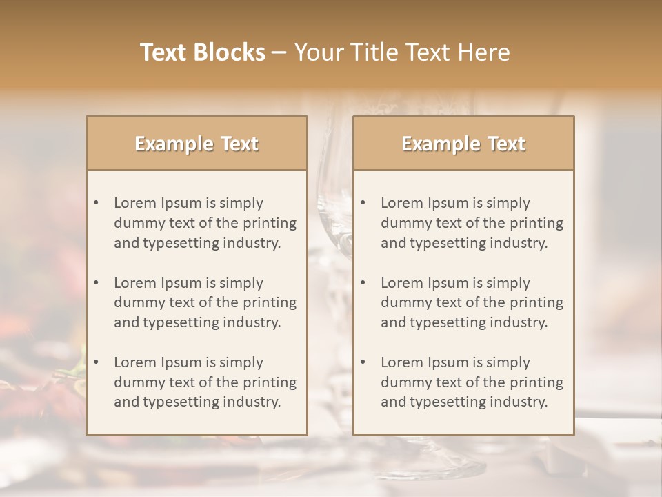 Tablecloth Bright Table PowerPoint Template