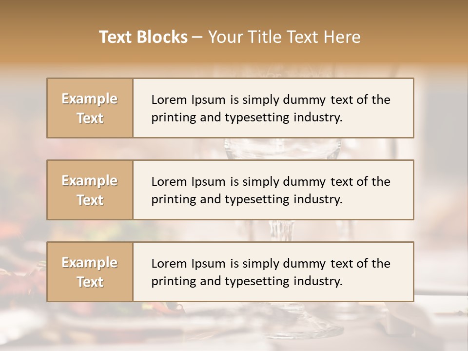 Tablecloth Bright Table PowerPoint Template