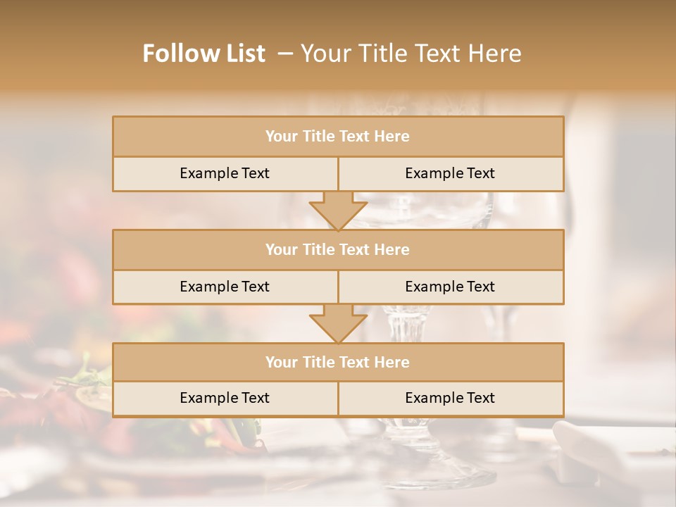 Tablecloth Bright Table PowerPoint Template