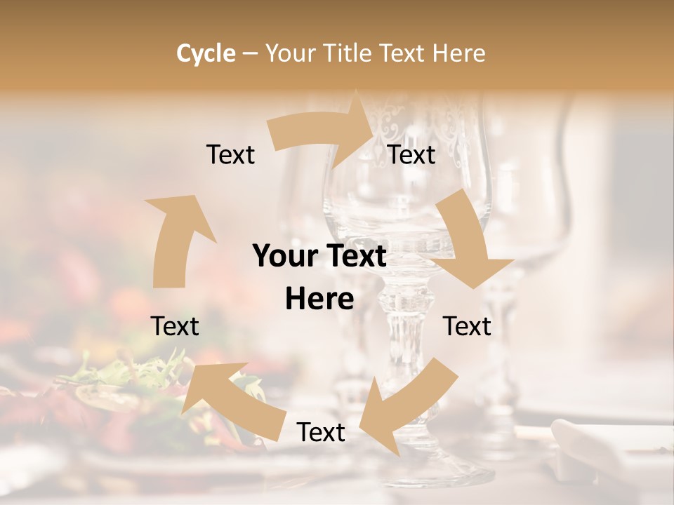 Tablecloth Bright Table PowerPoint Template