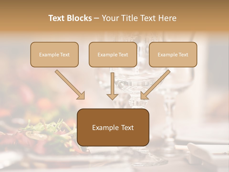 Tablecloth Bright Table PowerPoint Template
