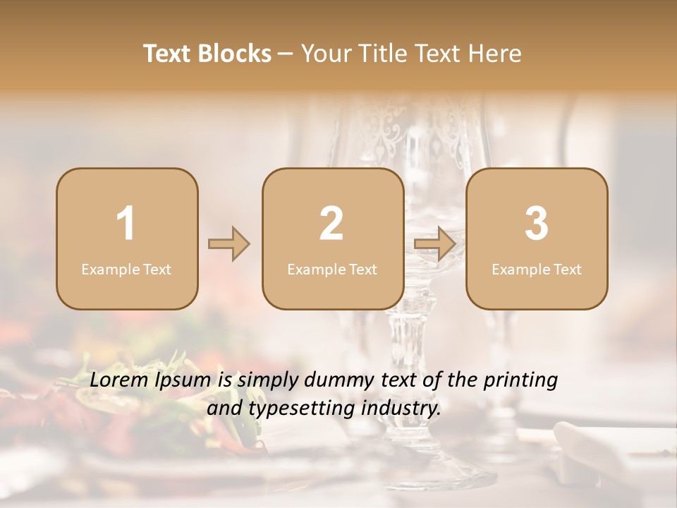 Tablecloth Bright Table PowerPoint Template