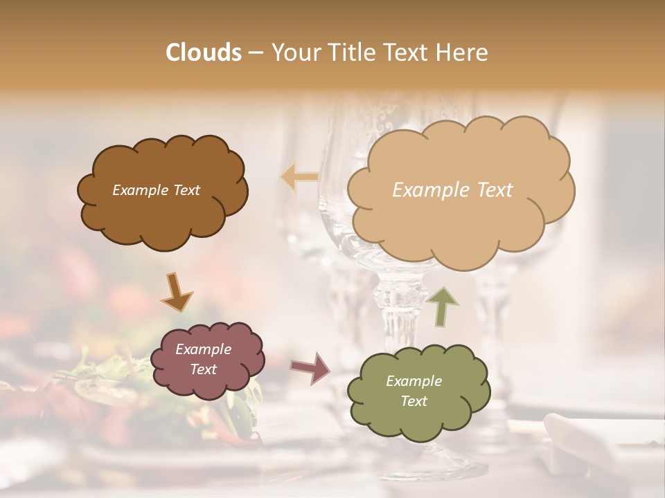 Tablecloth Bright Table PowerPoint Template