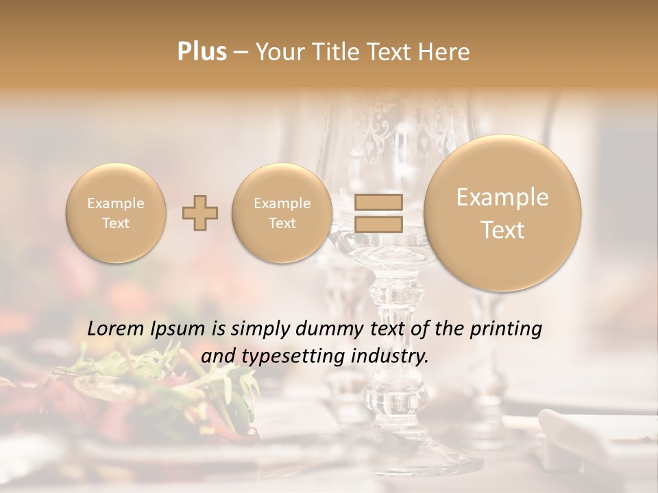 Tablecloth Bright Table PowerPoint Template