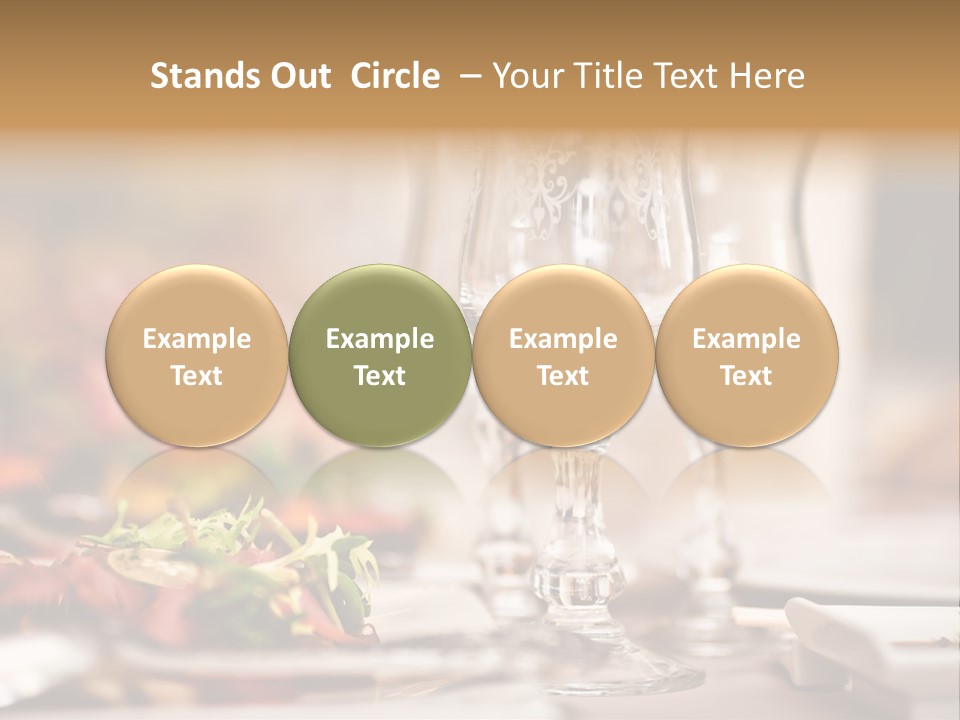 Tablecloth Bright Table PowerPoint Template