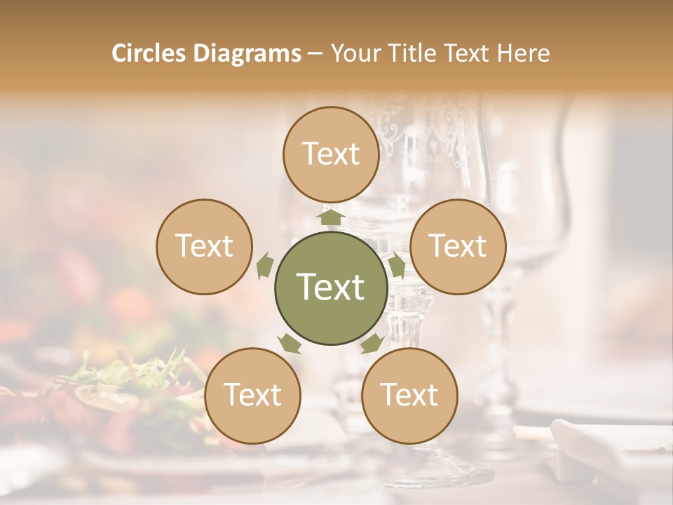 Tablecloth Bright Table PowerPoint Template