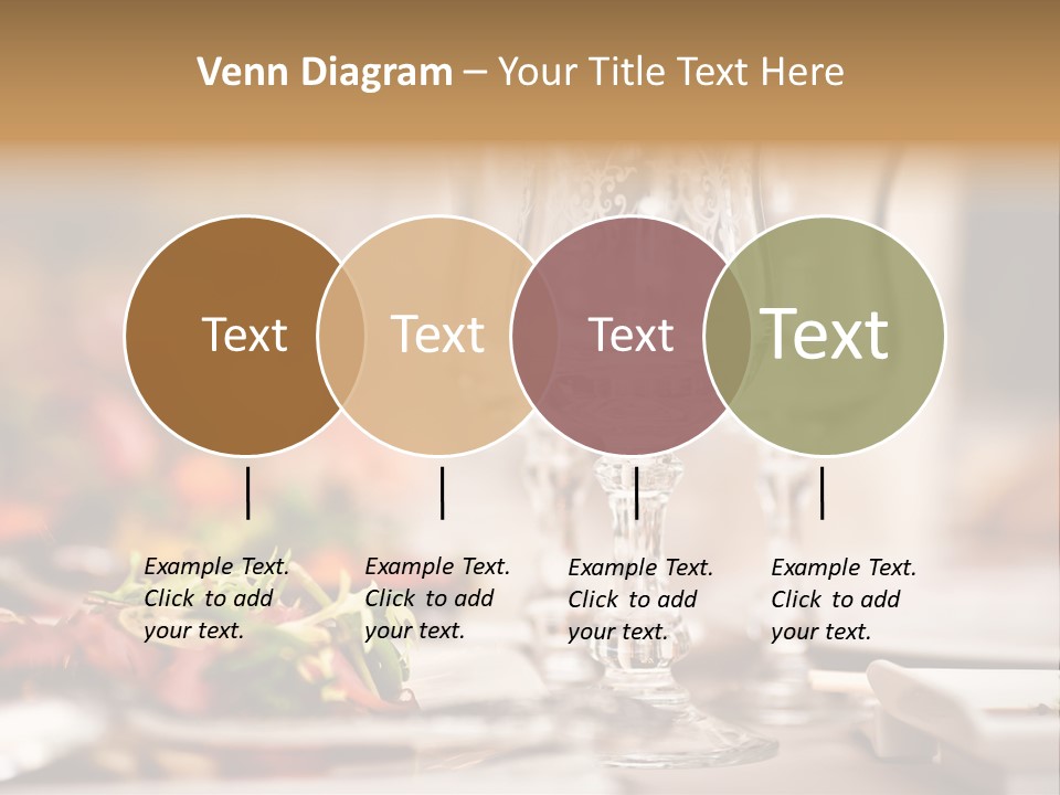 Tablecloth Bright Table PowerPoint Template