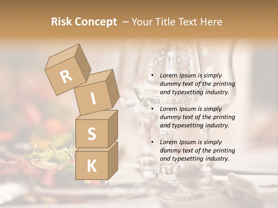 Tablecloth Bright Table PowerPoint Template