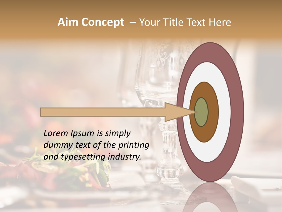 Tablecloth Bright Table PowerPoint Template