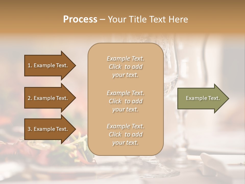 Tablecloth Bright Table PowerPoint Template