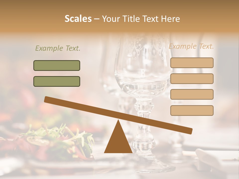 Tablecloth Bright Table PowerPoint Template