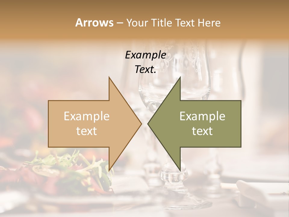 Tablecloth Bright Table PowerPoint Template