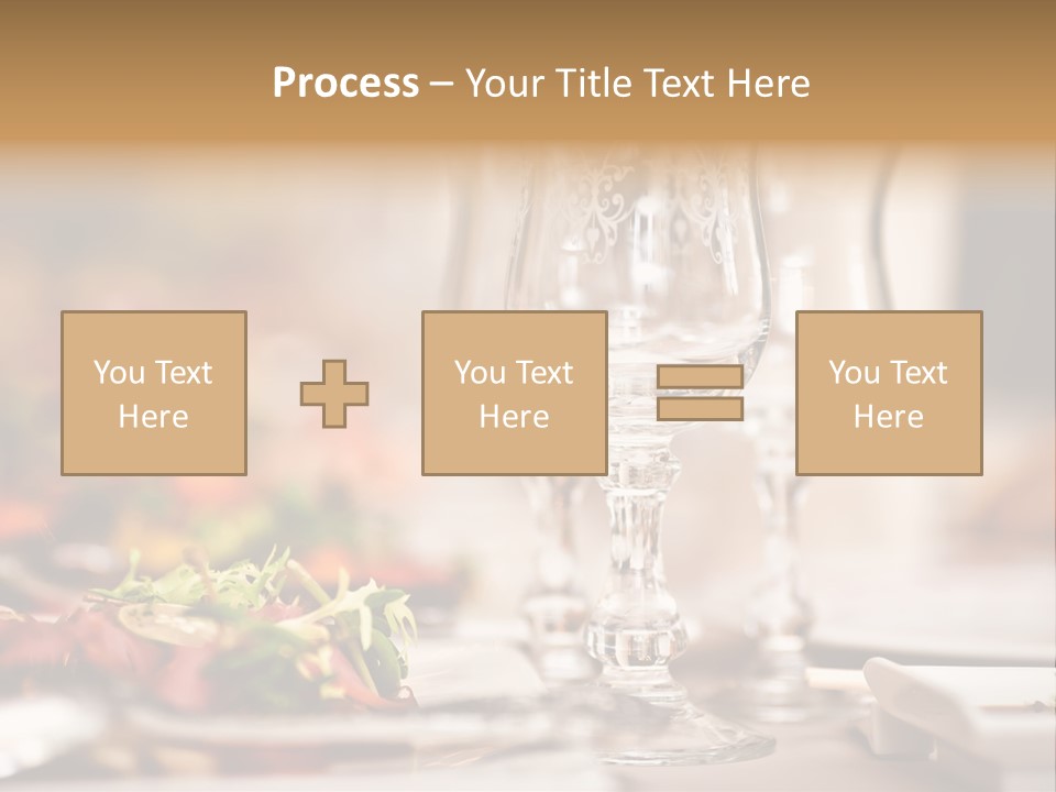Tablecloth Bright Table PowerPoint Template