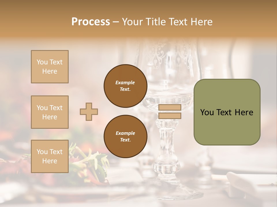 Tablecloth Bright Table PowerPoint Template