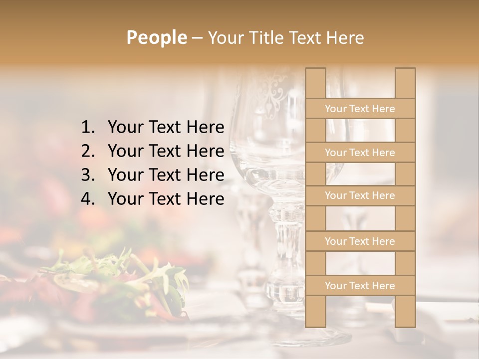 Tablecloth Bright Table PowerPoint Template