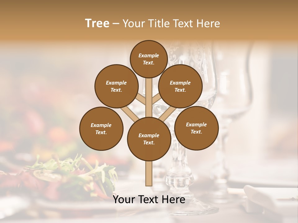 Tablecloth Bright Table PowerPoint Template