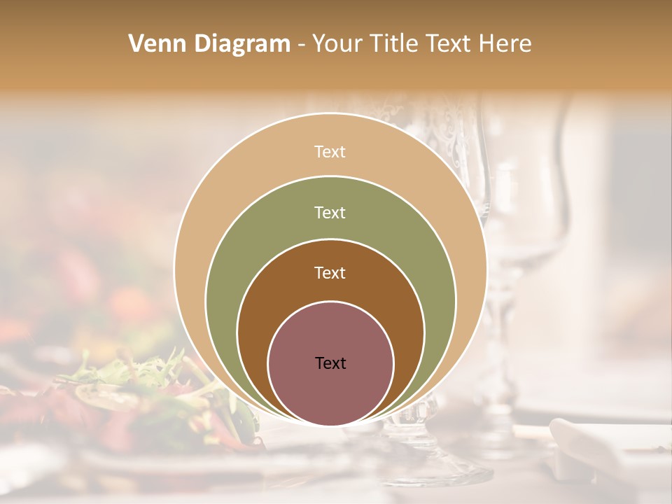Tablecloth Bright Table PowerPoint Template