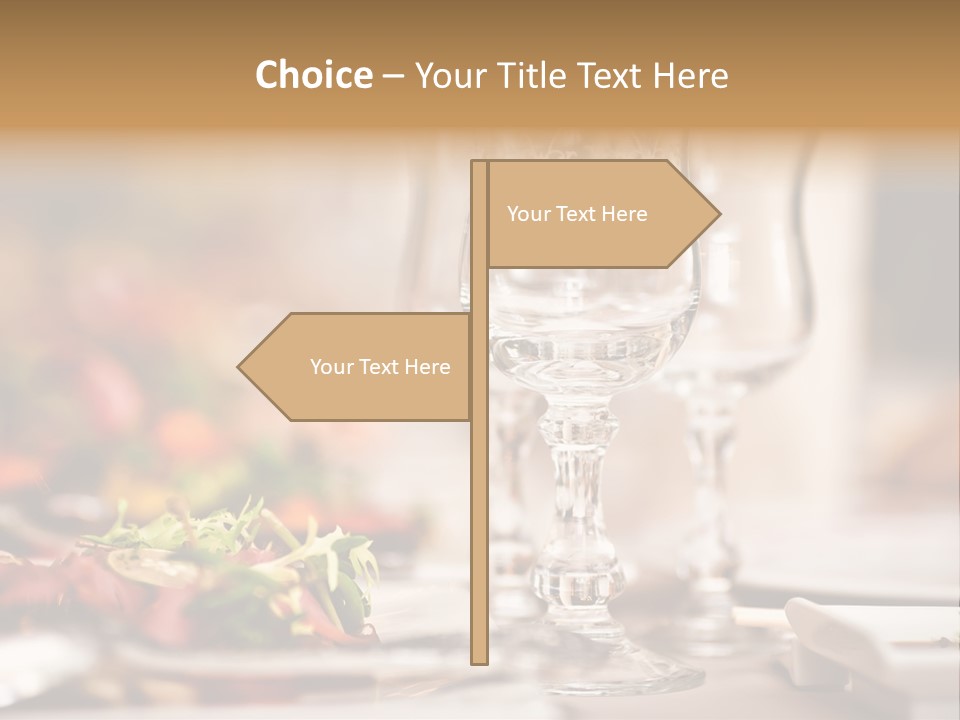 Tablecloth Bright Table PowerPoint Template