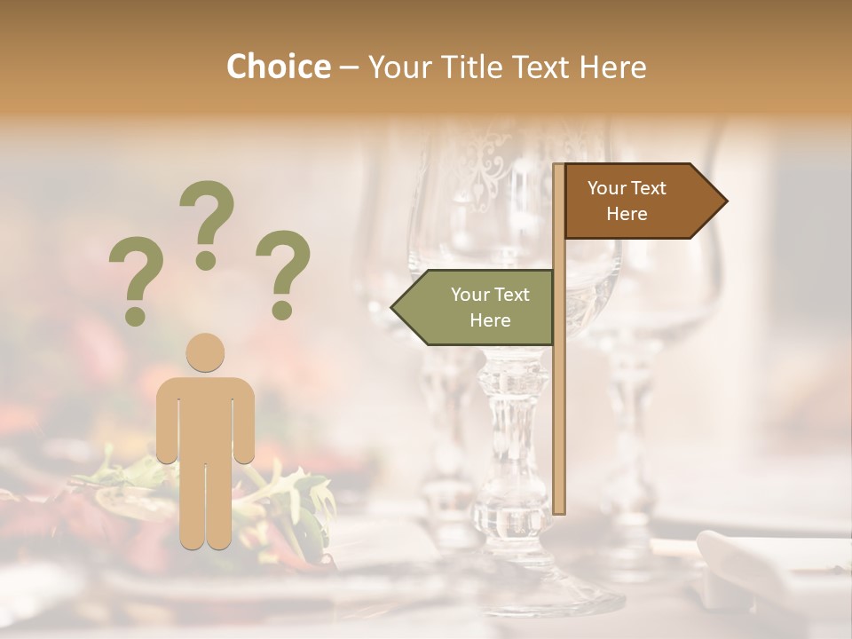 Tablecloth Bright Table PowerPoint Template