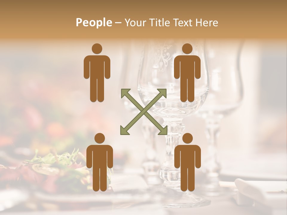 Tablecloth Bright Table PowerPoint Template