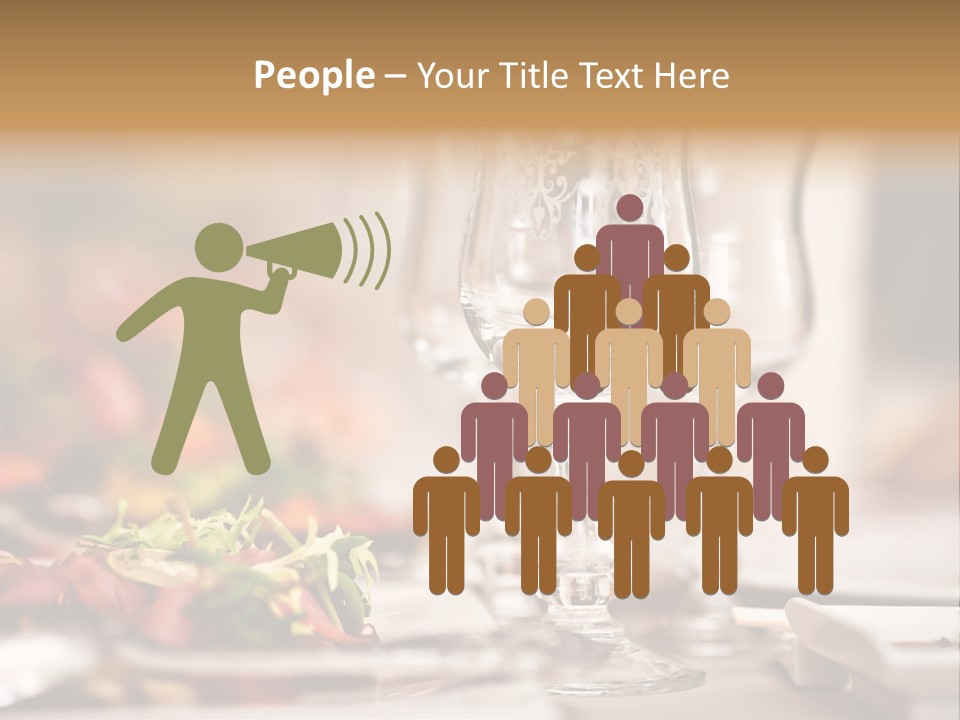 Tablecloth Bright Table PowerPoint Template