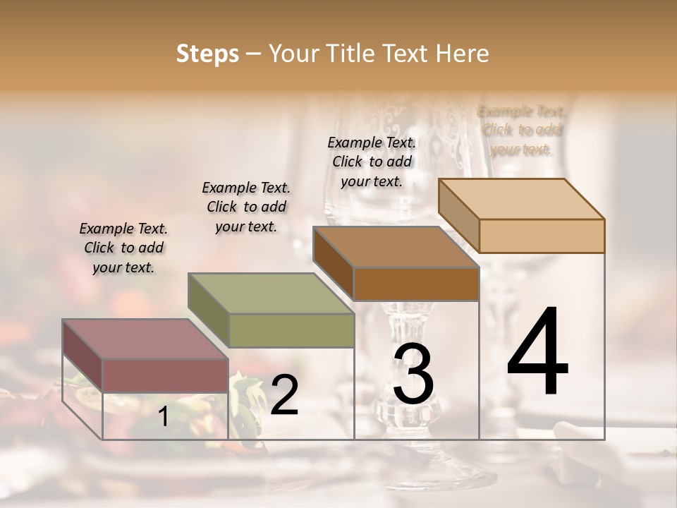 Tablecloth Bright Table PowerPoint Template