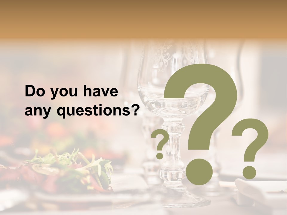 Tablecloth Bright Table PowerPoint Template