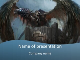 Dragon Tail Animal PowerPoint Template