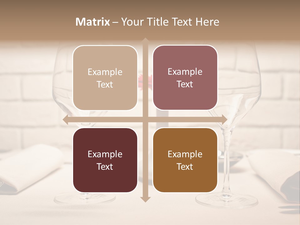 Drink Knife Food PowerPoint Template