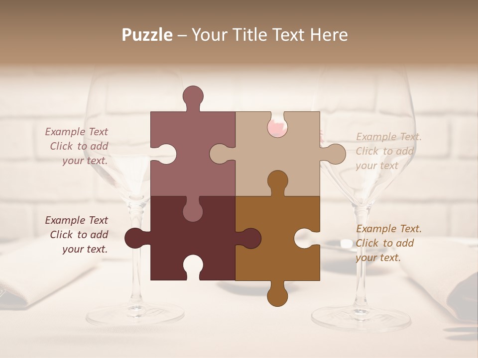 Drink Knife Food PowerPoint Template