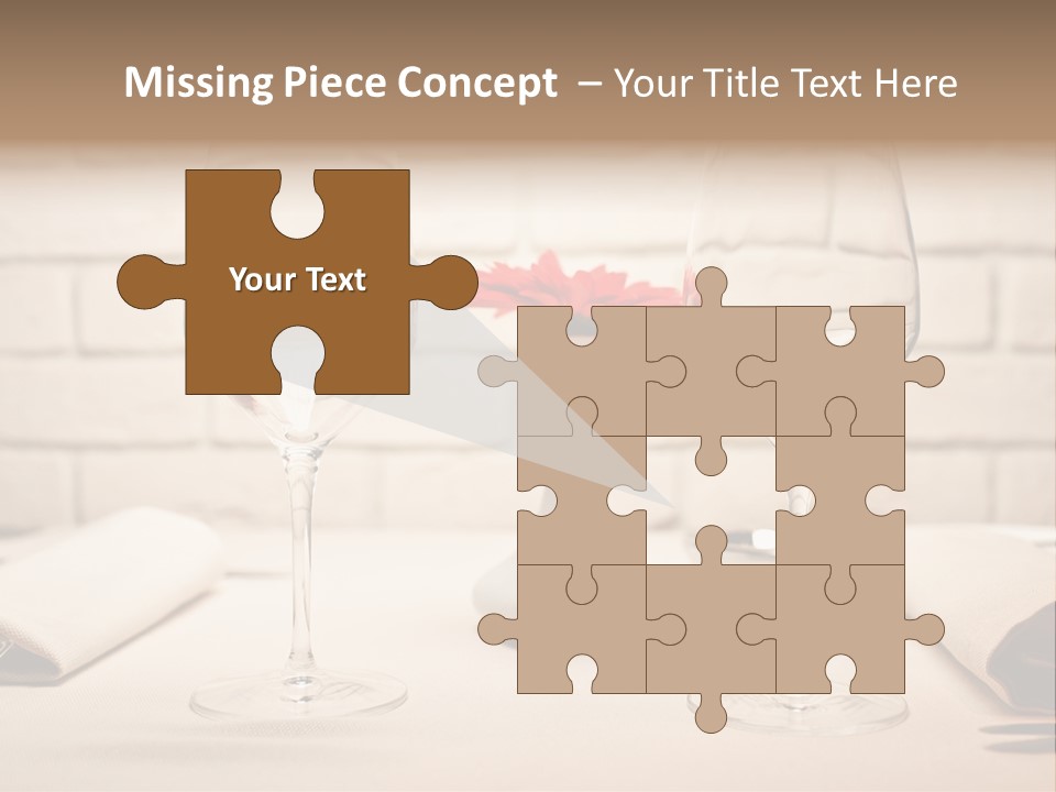 Drink Knife Food PowerPoint Template