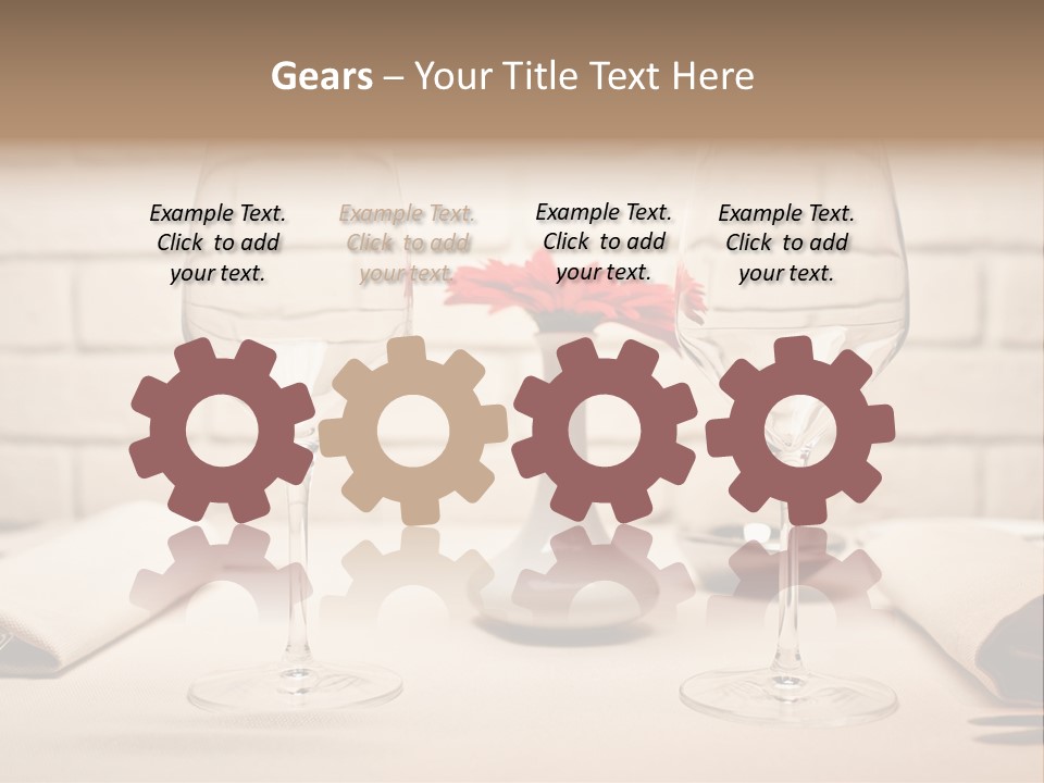 Drink Knife Food PowerPoint Template