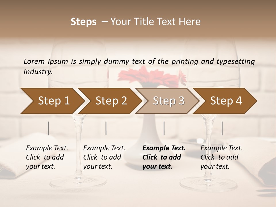 Drink Knife Food PowerPoint Template