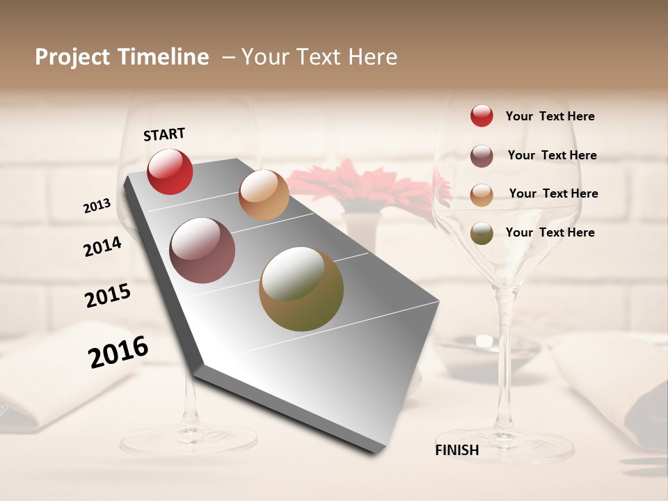 Drink Knife Food PowerPoint Template