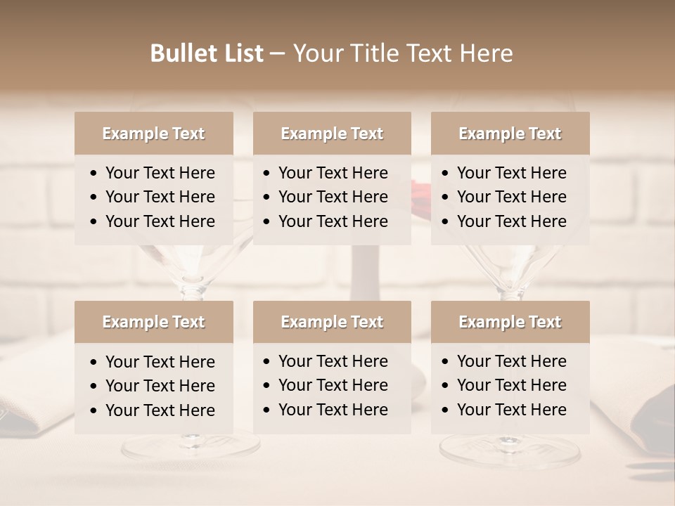 Drink Knife Food PowerPoint Template