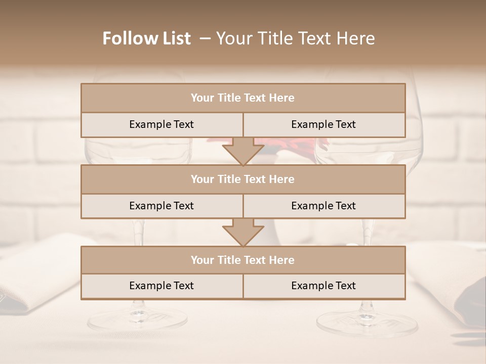 Drink Knife Food PowerPoint Template