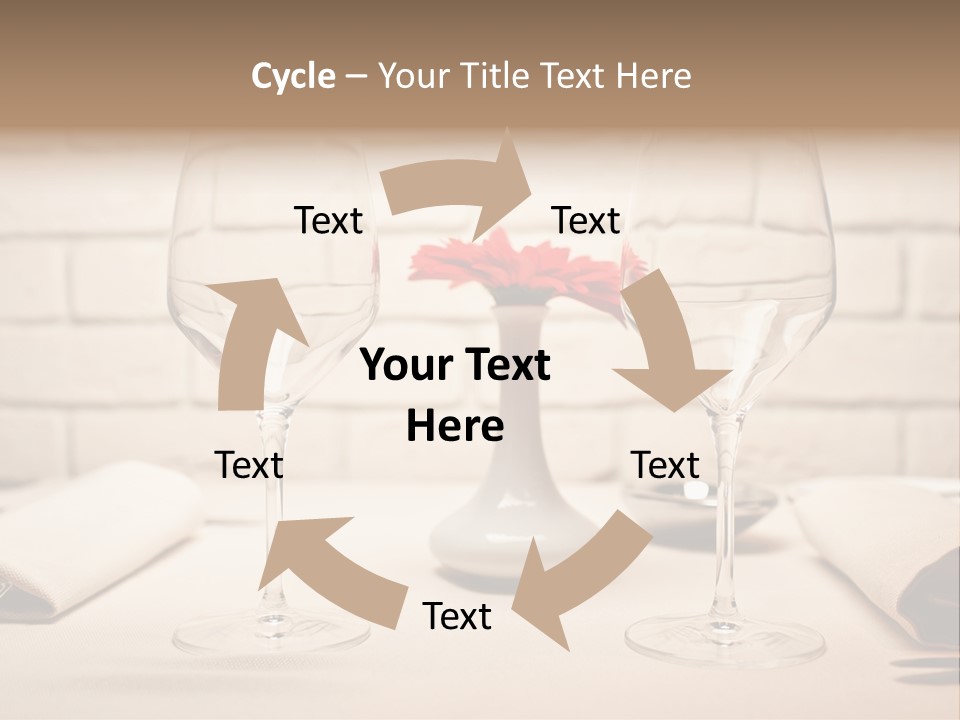 Drink Knife Food PowerPoint Template