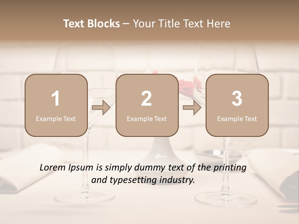 Drink Knife Food PowerPoint Template